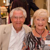 Two guests sitting together at Naples 2019